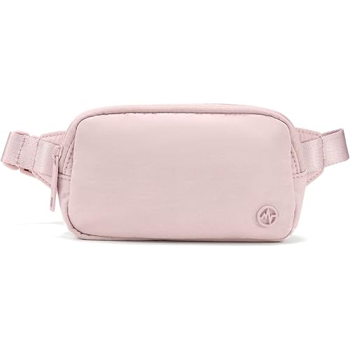 Pander Mini Belt Bag – Ultra Compact, Fits 6.7” Phone, Lipstick, Earbuds, Essentials, Small Crossbody Waist Purse, Pink