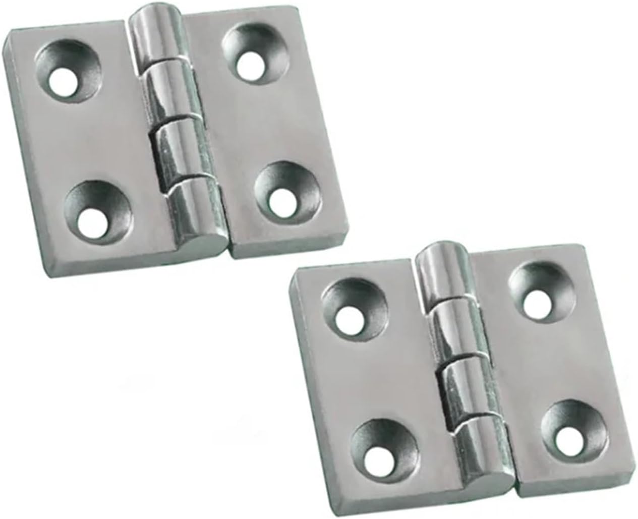 Stainless Steel Hinge Distribution Box Cabinet Door Industrial Machinery Equipment Load-Bearing Hinge Furniture Cupboard Hinges 1Pcs(Drawing- Stainless)