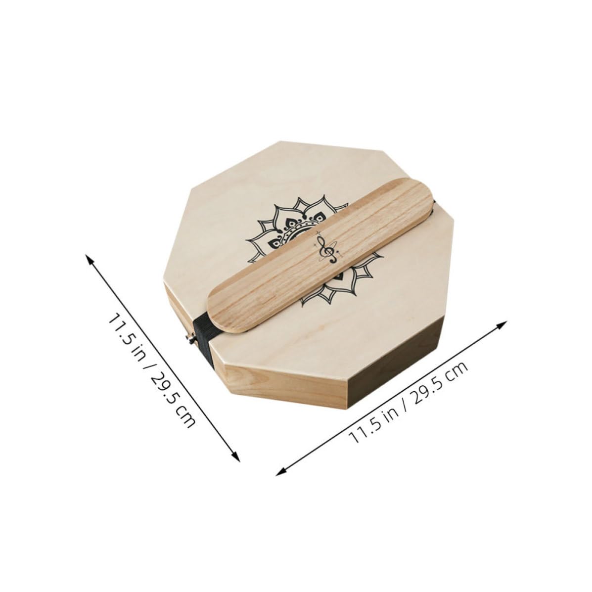 Cajon da Viaggio Ottagonale Portatile, Strumento a Percussione | Tonalità Tre, Beige, per Pratica Personale e Live, Design Leggero Risonanza Potenziata