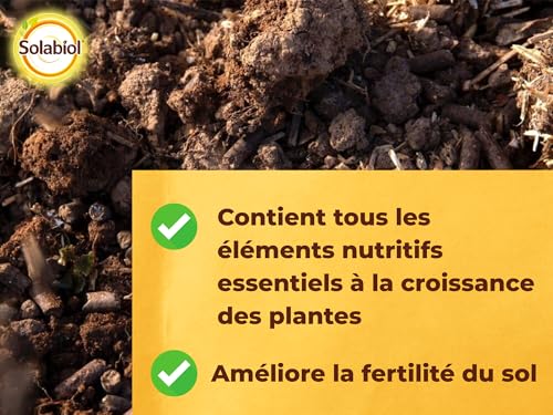 Solabiol SOCOMP5 Volldünger - Obst, Gemüse, Blumen | Eimer 5 Kg Verwendbar in der ökologischen Landwirtschaft