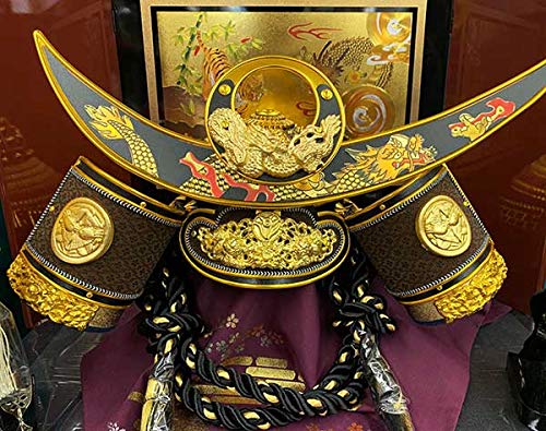 Amazon | 五月人形 兜 【着用兜】30号 上杉謙信公 収納兜セット RA3024