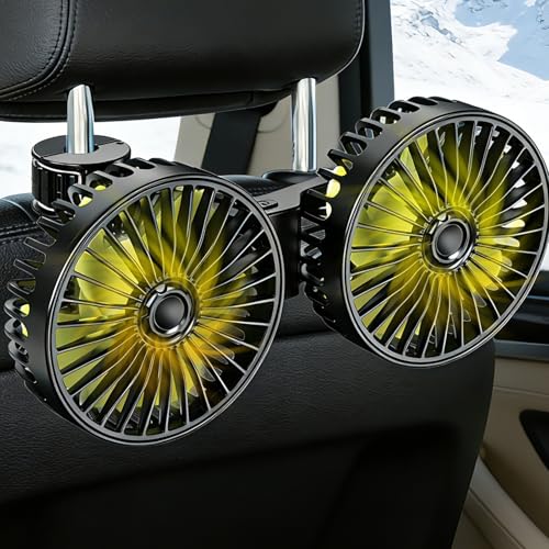 Image of Dicross Backseat Fan for Car Backseat, Car Headrest Fan for Backseat for Kids (No Battery)