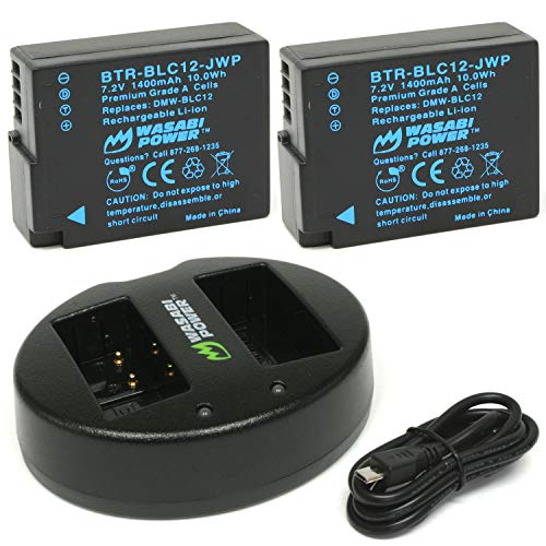 Wasabi Power Battery (2-Pack) and Dual Charger for Leica BP-DC12, 18729 and Panasonic DMW-BLC12 Wasabi Power Battery (2-Pack) and Dual Charger for Leica BP-DC12, 18729 and Panasonic DMW-BLC12