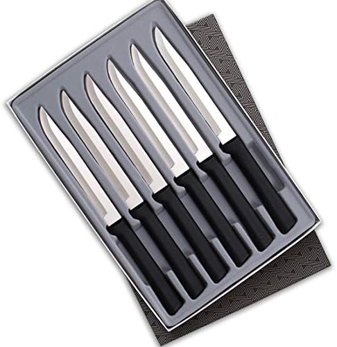 Rada Cutlery Utility Steak Knives Gift Set – Stainless Steel Knife Made in the USA, Set of 6