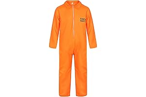 Women's Eye-Catching Orange Jumpsuit Costume: Transforming into a Prisoner for Thrilling Adventures