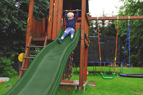 Ondis24 Wellenrutsche 300cm Anbaurutsche mit Wasseranschlussmöglichkeit, ca. 3,00 m lang Grün