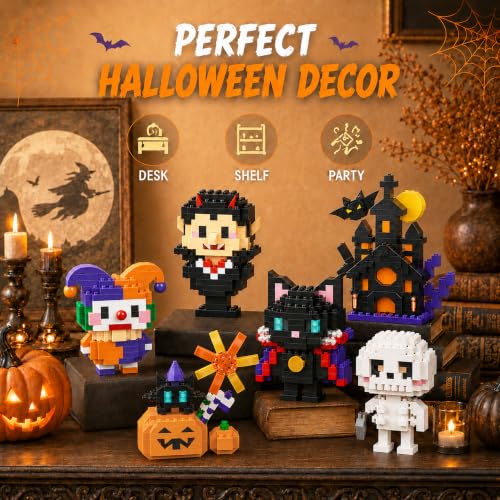 Halloween Advent Calendar 6 Days, Mini Building Blocks Set with Figures - image 6