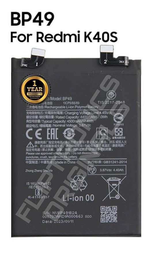 Image of BP49 Battery for Xiaomi Poco F4, 5G Battery with 1 Year Warranty**** (DD61)