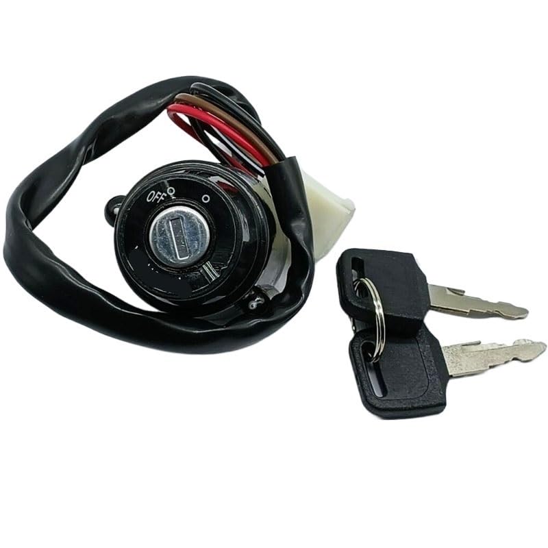 Compatible with Yamaha Ignition Switch Lock Key Replacement DT100, DT175, DT125, DT250, DT400, XT250 (1974-1983) - Aftermarket Part with 2 Master Keys