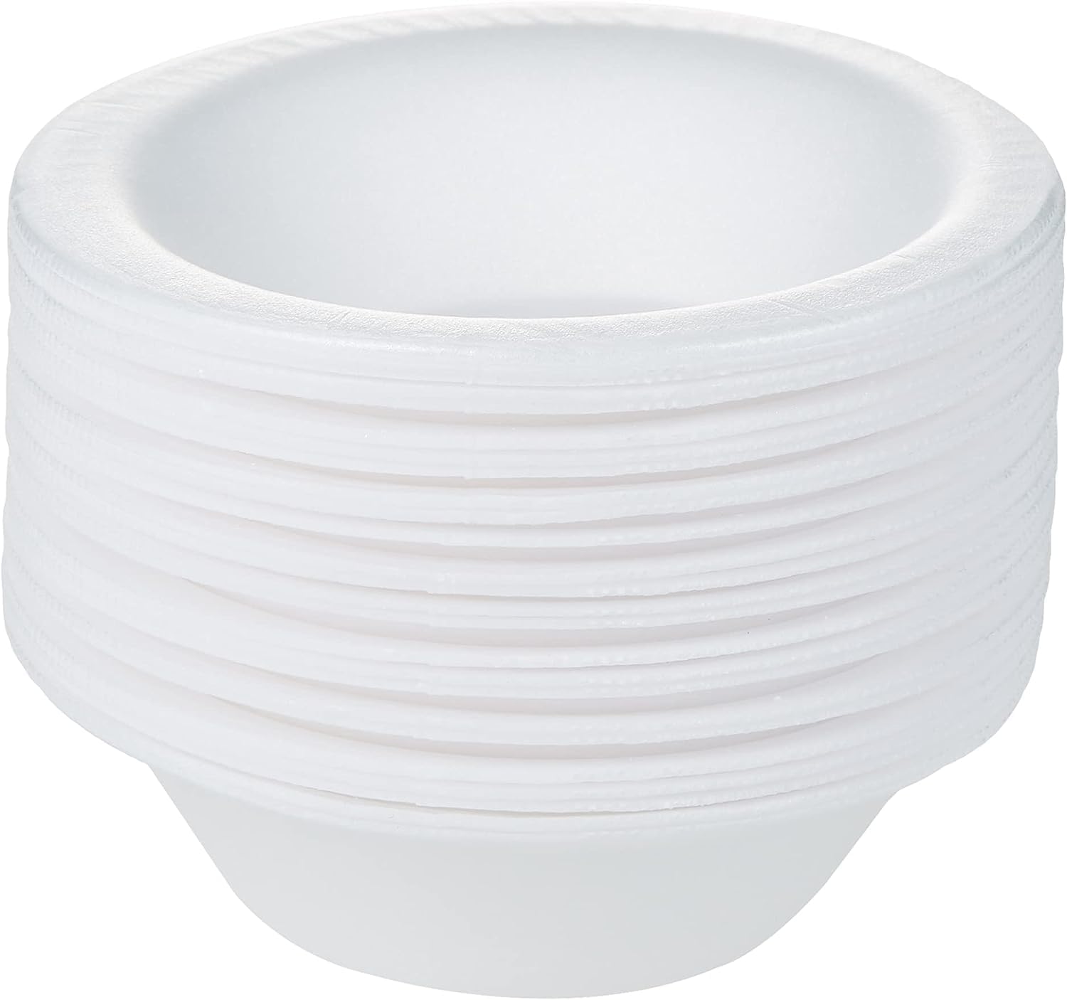 HTE - 100Pcs Disposable Food Serving Foam Bowl 12 Oz