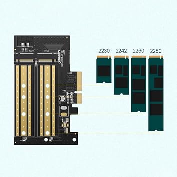Ugreen PCIe 3.0 M.2 NVME and NGFF Reader Adapter Board
