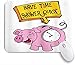 Produktbild Benutzerdefiniertes Büro Mauspad,Lustiges Sparschwein mit einer tickenden Uhr Sparen Sie Zeit,Anti-slip Rubber Base Gaming Mouse Pad Mat