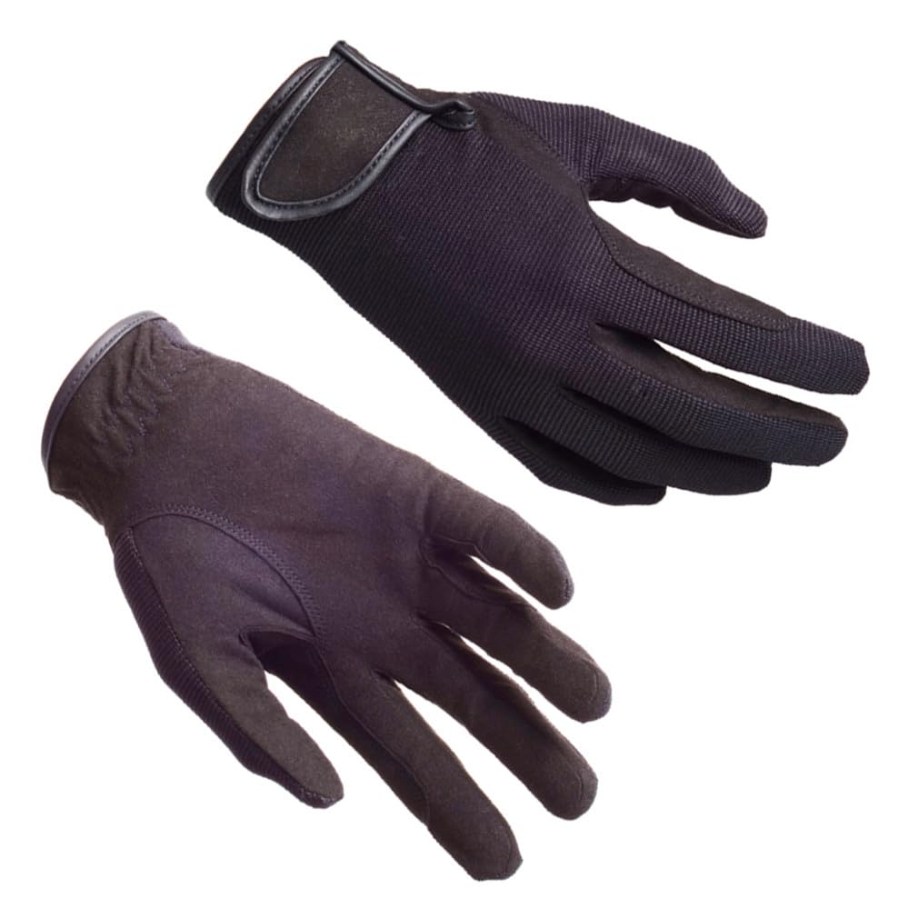 POPETPOP Guanti Per L'equitazione Cavalcare Guanti Invernali Sport All'aperto Guanti Da Equitazione Adulto Cavallo Guanti Neri Addensare i Guanti Caldi Formazione Black
