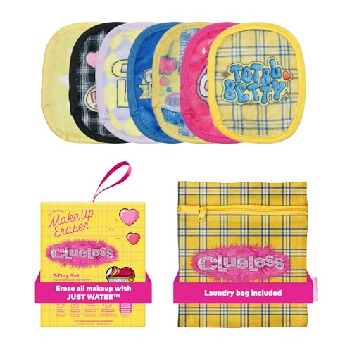 Image of The Original Makeup Eraser 7-Day Set, Erase All Makeup with Just Water, Including Waterproof Mascara, Eyeliner, Foundation, Lipstick, Sunscreen, and More! Clueless, 7ct.