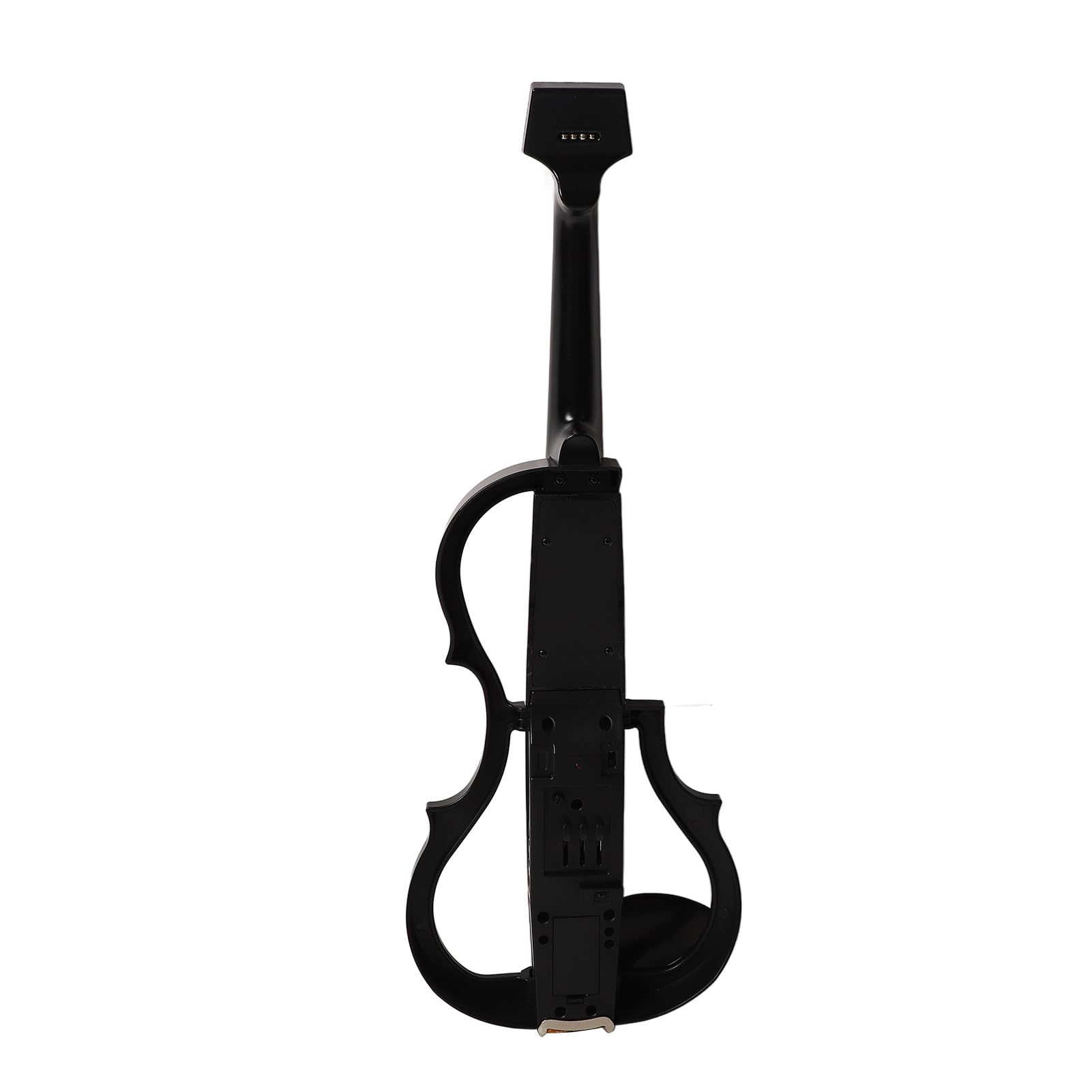 Eujgoov Violino Elettrico Senza Testa, Violino Silenzioso in Fibra di Carbonio con Legno di Acero e Bordo in ABS, Pratica in Cuffia, Controllo del Tono Pickup DV 10B, Dimensione Intera per