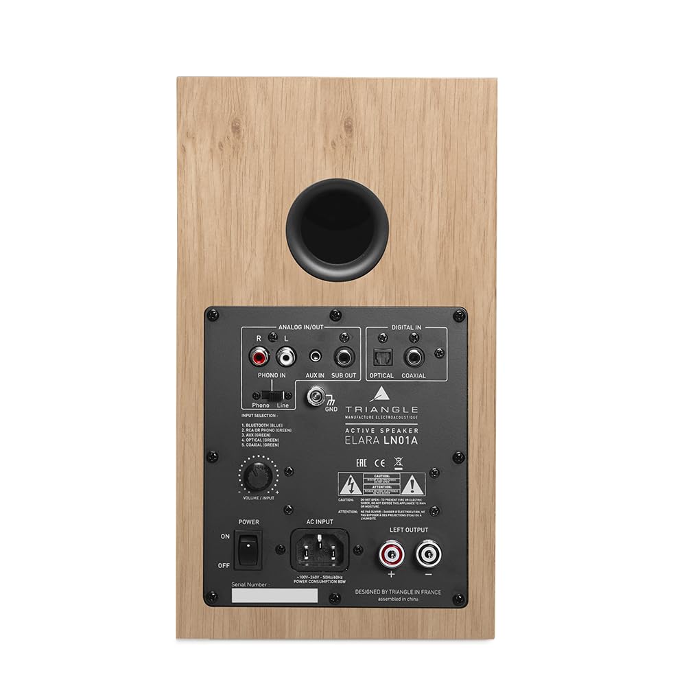 TRIANGLE LN01A アクティブスピーカー　ライトオーク Amazon.com: triangle LN01A Wireless Bluetooth Bookshelf Speakers