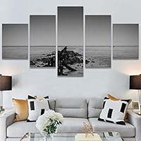 SIGNWIN 5 Panel Canvas Wall Art High Contrast Scenery for Home Decorations Ready to Hang - 60