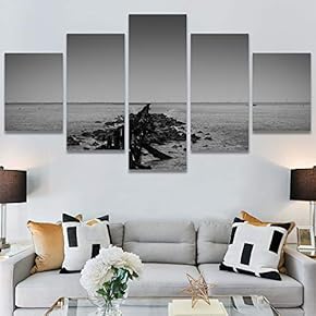 SIGNWIN 5 Panel Canvas Wall Art High Contrast...