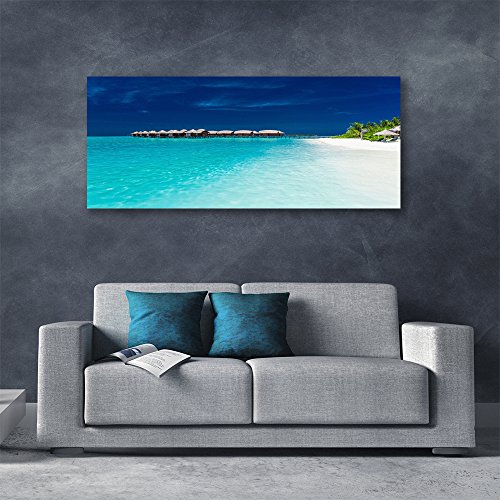 Mer Paysage Plage Impression sur Toile Moderne Grand Format 125x50