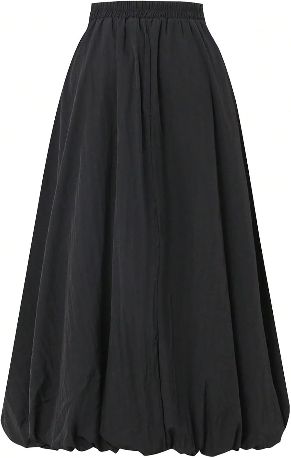 Verdusa Women's A Line Bubble Skirt Casual Dressy Ruffle Flowy Long Skirts with Pockets - Image 2