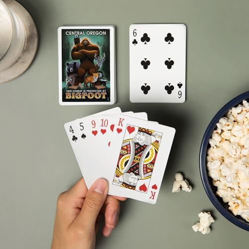 Baraja póker Central Oregon Bigfoot 52 cartas miniatura 2