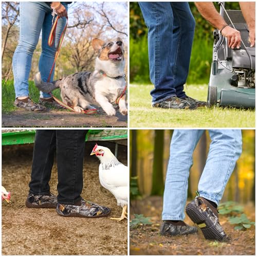 Image of Trudave Garden Shoes for Men & Women, Waterproof Rubber Shoes with 4.5mm Neoprene, Womens Rain Boots for Gardening,Size 6-13
