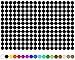 100 Stück Klebepunkte Punkte Kreise Aufkleber Punkt Inventur Folie Markierung K018 (070 Schwarz, 5mm)