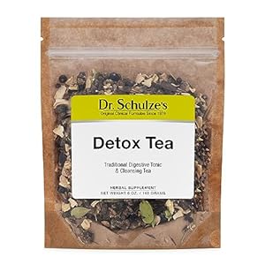 Dr. Schulze’s | Detox Tea | All Purpose Herbal Tonic | Powerful Digestive Stimulant | Dietary Supplement | Ultimate Liver Cleanse | Helps Eliminate Gas & Indigestion | Release Toxins | 6 Oz. Pack