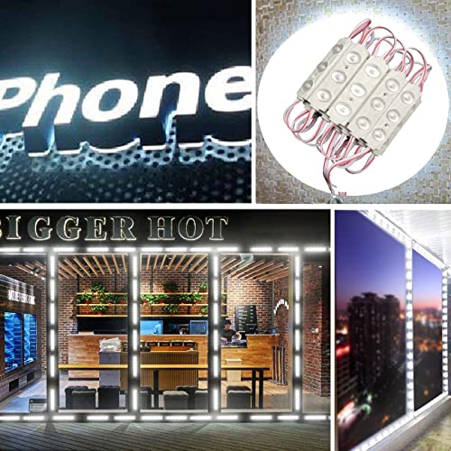 Teinewby Led Module,Teinewby Led Window Light White 100Pcs 49.8 Ft 2835 Smd 150Lm Per Led Module Ip65 Waterproof Decorative Light For Letter Sign Advertising Signs With Tape Adhesive Backside thumb #5