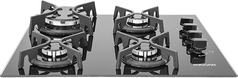 SUGGAR COOKTOP A GÁS 4 QUEIMADORES TREMPE FERRO FUNDIDO TRIPLA CHAMA FG4404FVP