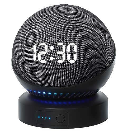 Battery Base for Do/t 4th & 5th Generation Portable Do/t 5TH Gen and Nest WiFi Battery Base Stand, Not Including The Speaker (Black)