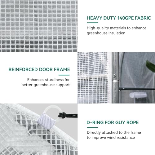 image for YITAHOME 26'x10'x6.5' Greenhouses Heavy Duty Large Greenhouses Walk in