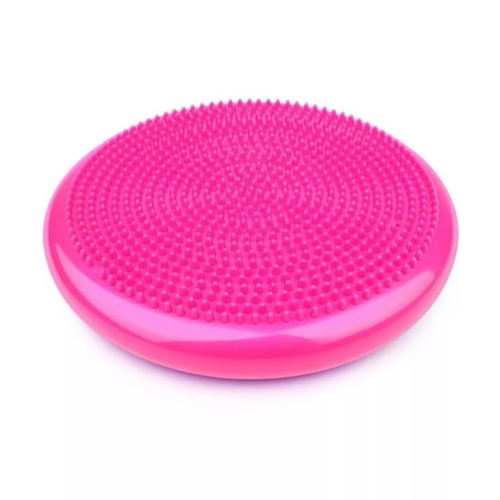 Disco De Equilíbrio Inflável Yoga Pilates Fisioterapia - Cinza - 33cm, Ideal para Casa,