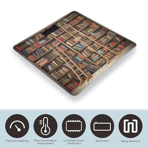 Báscula Digital de Baño con Diseño Funny Book Shelves miniatura 3