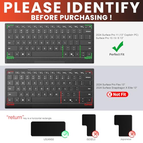 Funda protectora para teclado Surface Book en TPU flexible antilíquidos 2