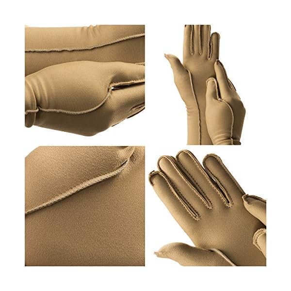 isotoner Women & Men Arthritis Compression Rheumatoid Pain Relief Gloves for joint support with Open/Full finger design - Image 4