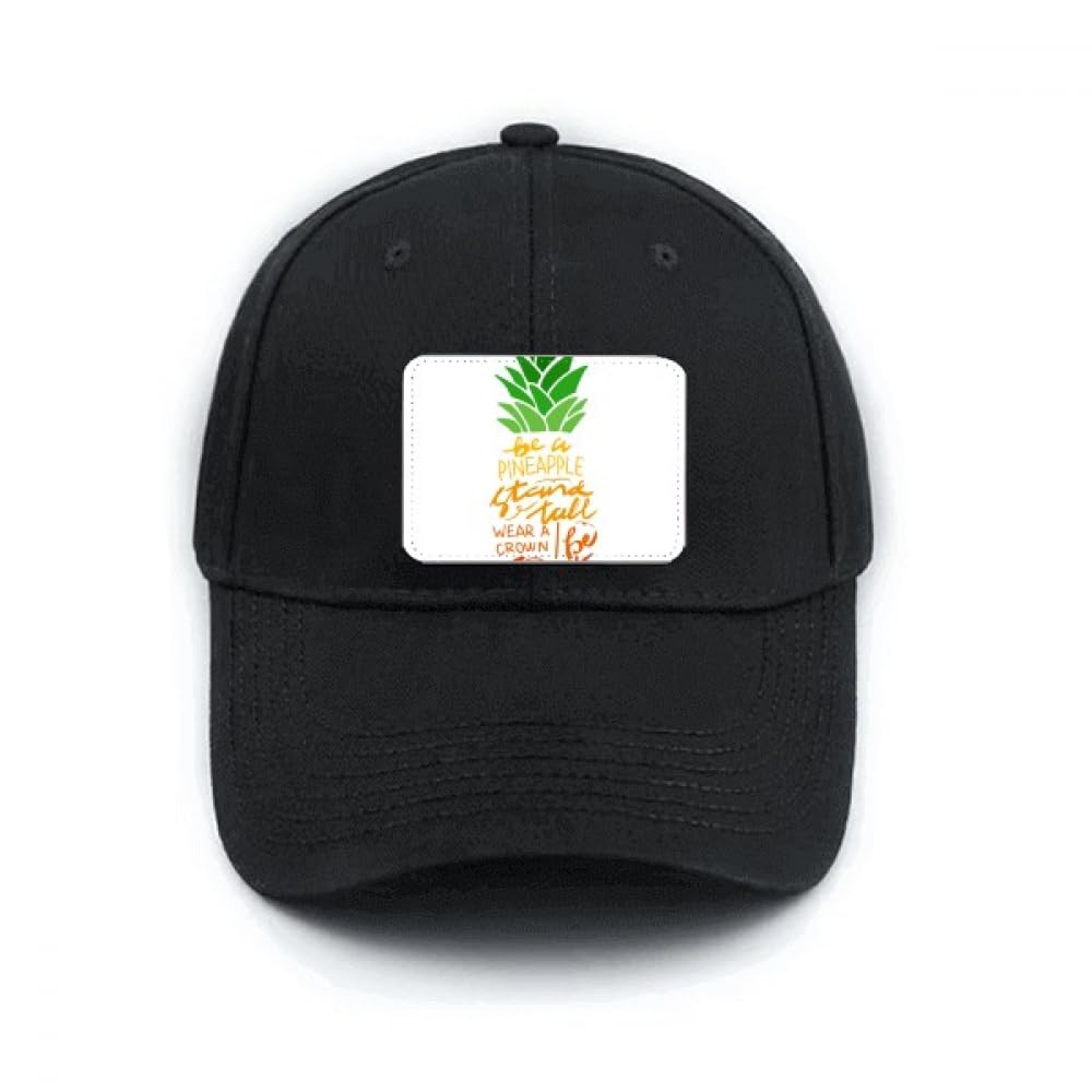Casquette de baseball classique noire PineFruit Stand avec visière incurvée et sangle réglable - 4