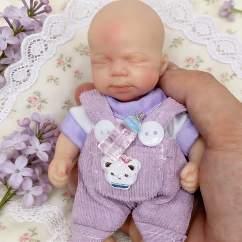 Muñeca de silicona realista 15 cm para niños miniatura 5