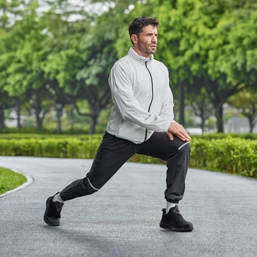JACKSHIBO Handen vrij slip in herenschoenen, slip-on sneakers, voetboogsteun, orthopedische schoenen, traagschuim, wandelschoenen, loopschoenen, sportschoenen, gymschoenen, 0blauw, 42 EU