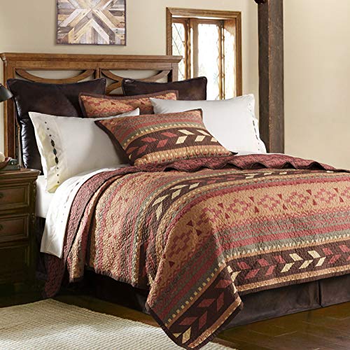 Image of Paseo Road Broken Arrow 3 Piece King Western Bedding Quilt Set