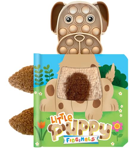 Fidgimals Little Puppy Animal Baby Book | Educational Children's Books, Sensory Board Book with Pop It Fidget Toys, Perfect Sensory Toys for Toddlers ... Baby Books I Your Sensory Fidget Puppy Friend