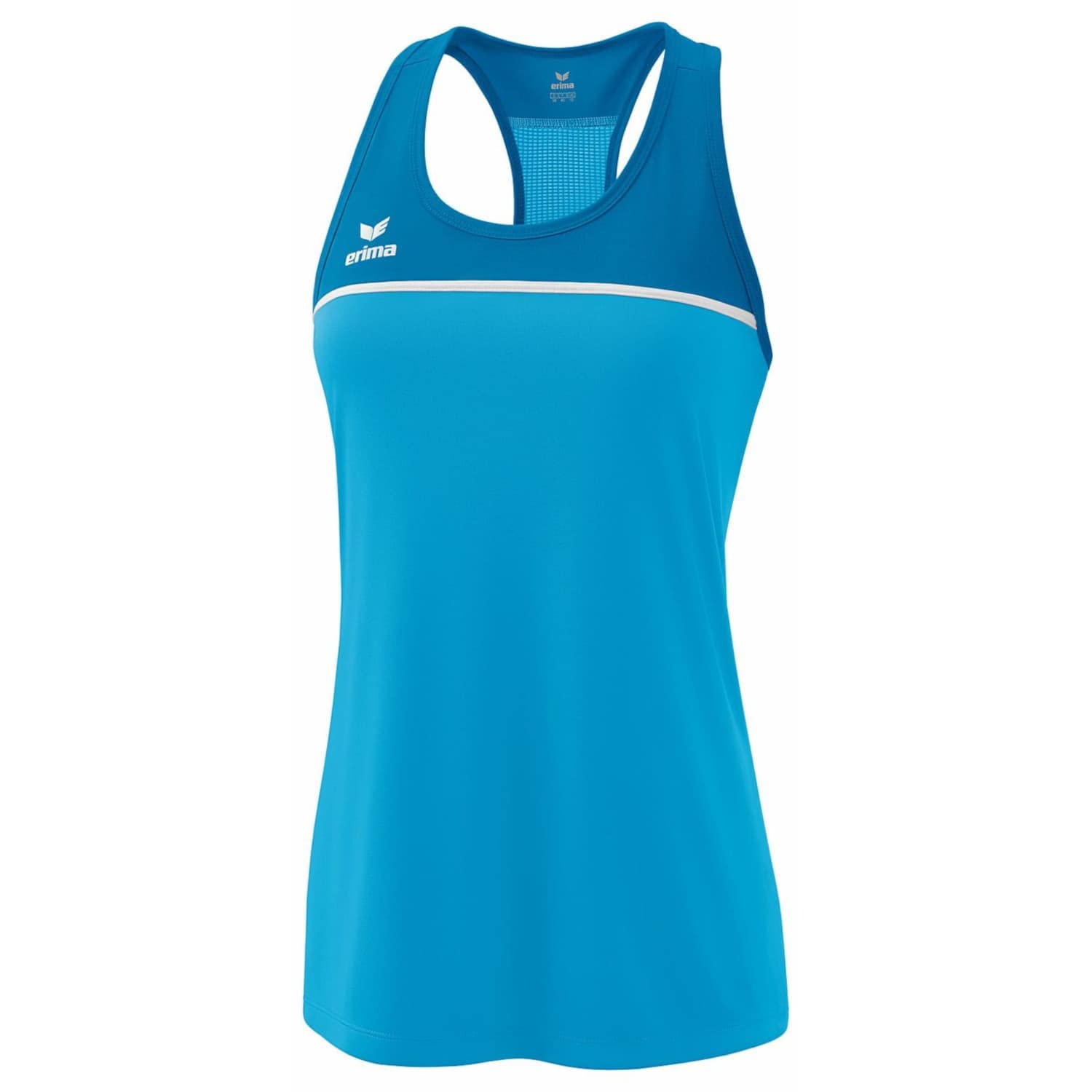 Erima Women's „Change Lightweight Tank top, Curacao/Mykonos/White, 38