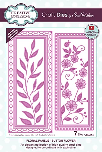 Matrice de découpe motif floral Sue Wilson gravure haute précision
