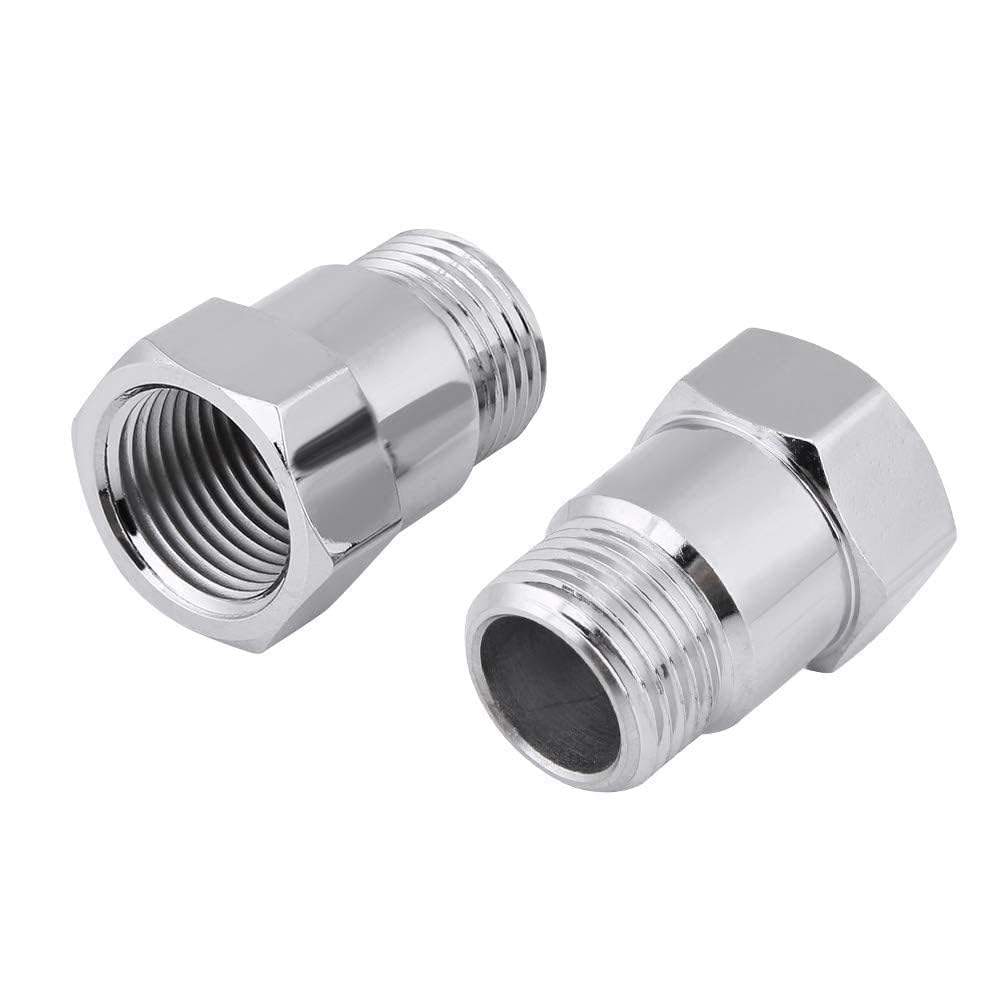 Adattatore sensore ossigeno 32mm M18 * 1,5 2 pezzi prolunga O2 argento