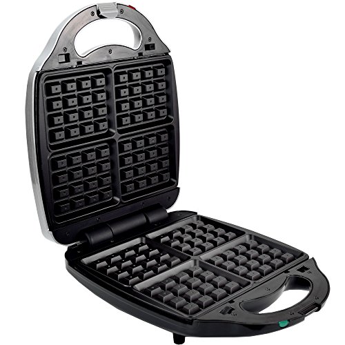 Syntrox Germany XXL Waffeleisen für Belgische Waffeln mit herausnehmbaren Platte – Bild 3