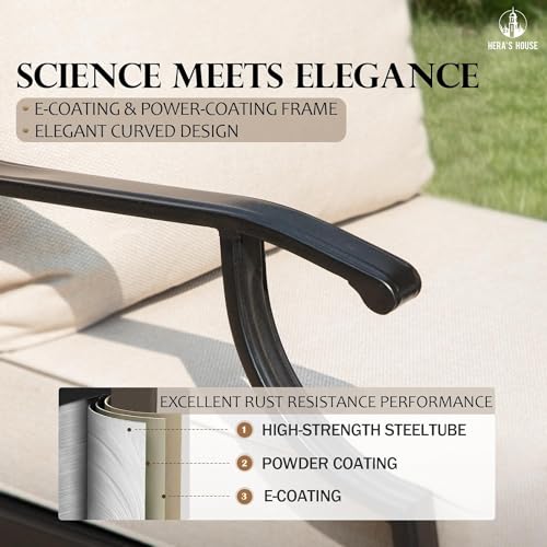 Herashouse6piecepatiofurnitureset2xswivelchair2xfixedchair1x3seatsofawithmarblingcoffeetableallcushionedoutdoorconversationsetforlawngardenbackyard Urban Country Home Decor Heras house 6 piece patio furniture set 2 x swivel chair 2 x fixed chair 1 x 3 seat sofa with marbling coffee table all cushioned outdoor conversation set for lawn garden backyard urban country home decor