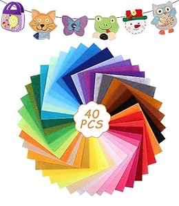 Jutyum 40 Kolorów Filc Tkanina Crafting