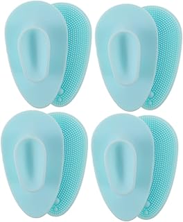 FRCOLOR 8 Pçs Escova Facial De Silicone Escova Esfoliante Facial Escova Esfoliante Facial De Silicone Para Homens Escova Esfoliante Facial Esfoliante Facial Escova Esfoliante Almofadas