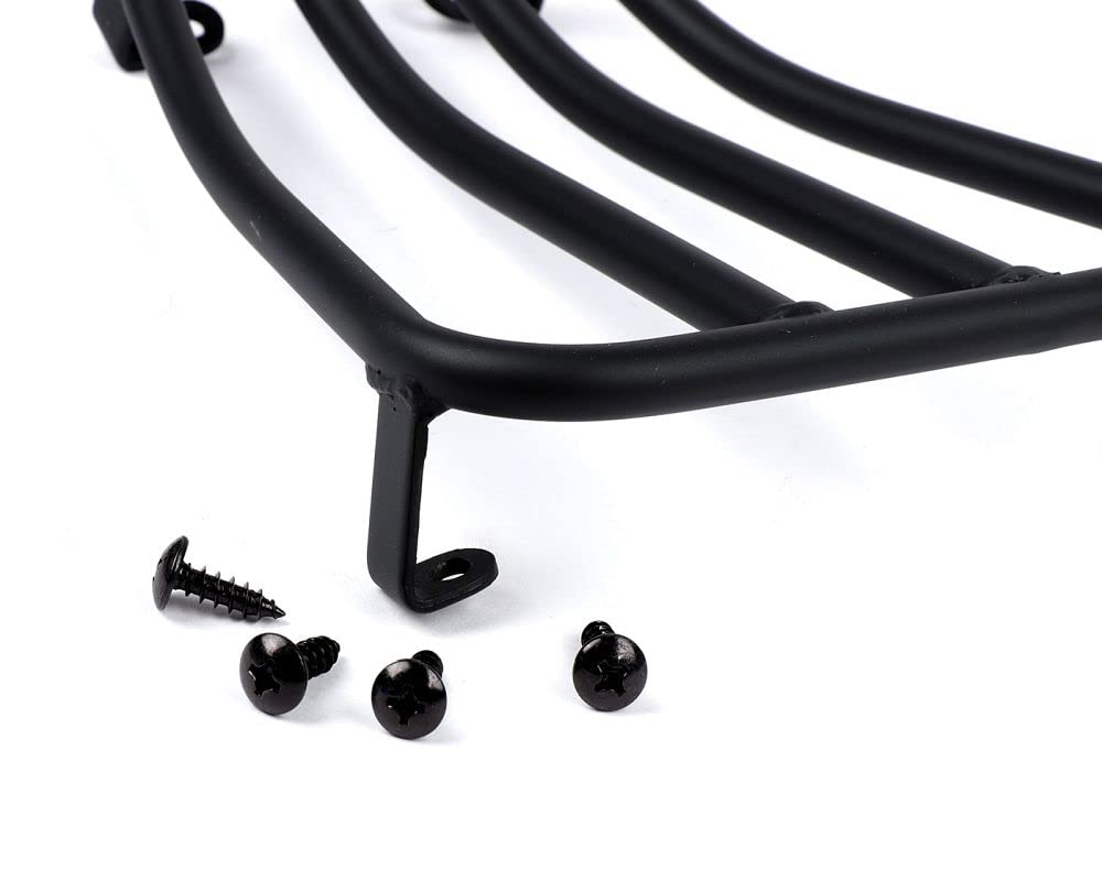MOTO NOSTRA Gepäckträger Durchstieg V2.0 schwarz matt kompatibel Vespa GTS 125-300 GTV GTL GT