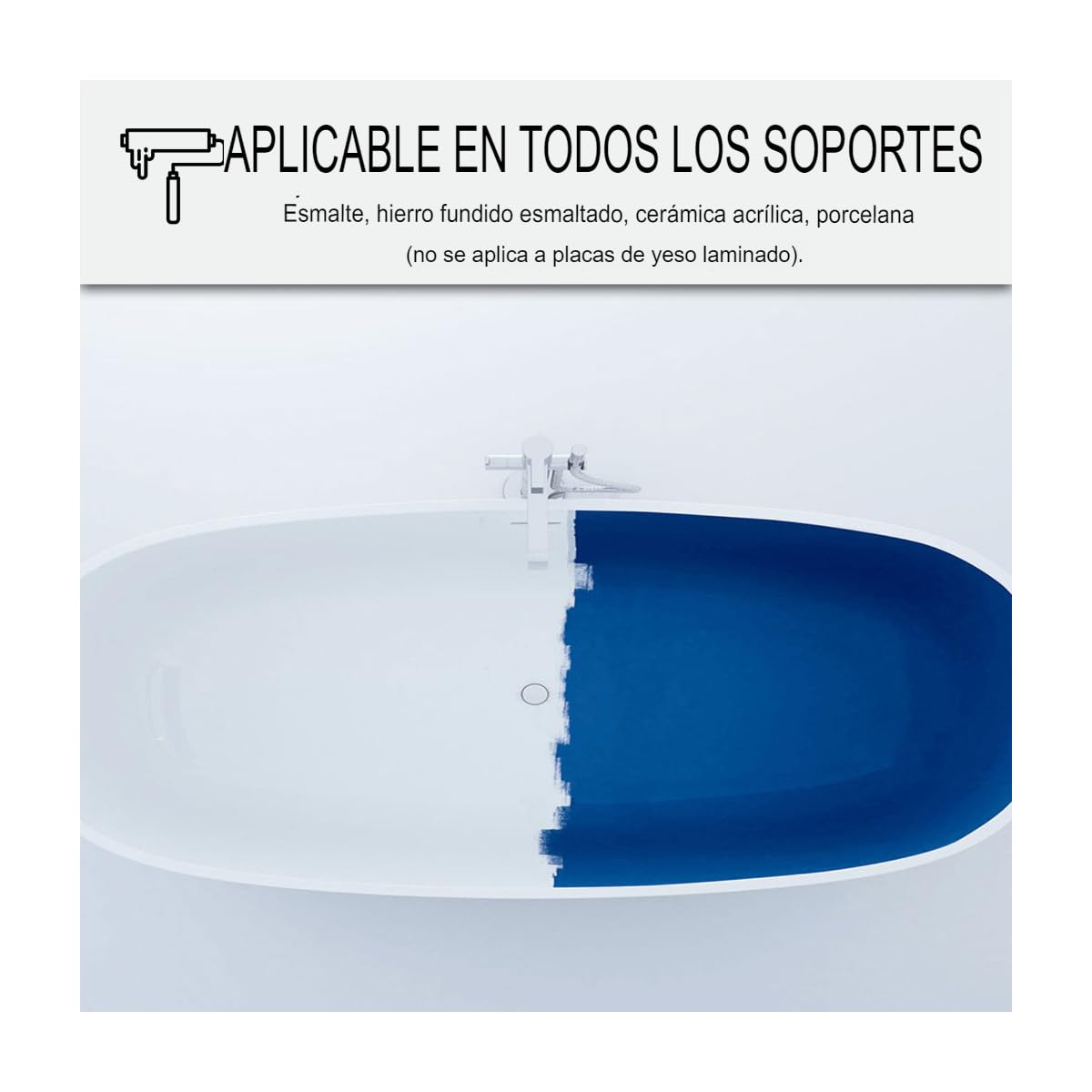 Resina Renovación Bañera Lavabo Plato Ducha 1 kg Gris tele 4 | Renueva Bañera, Lavabo, Plato de Ducha, Esmalte, Acrílico, sin Imprimación, Resiste Golpes - Arcane Industries